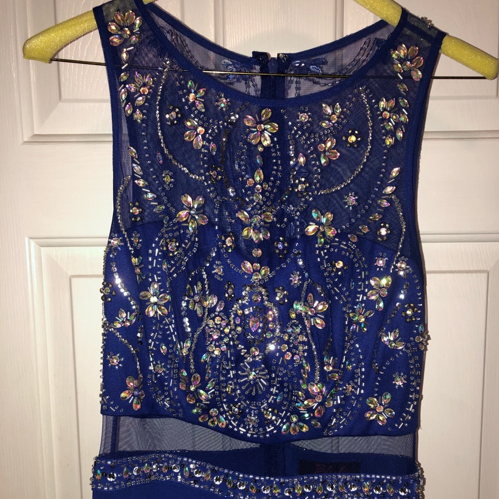 Royal blue prom dress